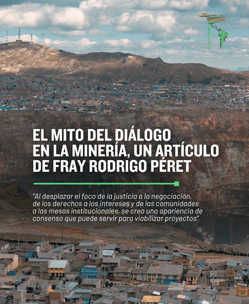 iglesiaymineria's tweet photo. ✍️El "diálogo" entre empresas mineras, Iglesias y comunidades suele presentarse como un camino prometedor. Sin embargo, un análisis revela que esta idea reposa sobre argumentos frágiles o desconectados de la realidad de los territorios.
Artículo 👇🏾
https://t.co/lu5LhIuEx3 https://t.co/cDGjzy4GXl