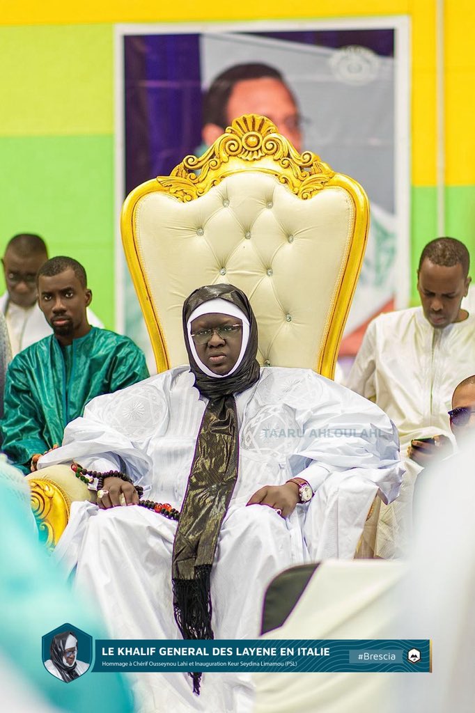 taaru_ahloulahi's tweet photo. LE KHALIF GÉNÉRAL DES LAYENES EN ITALIE 🇮🇹

Voici quelques photos prises à l'occasion de la visite du Khalif des Layènes Seydina Mouhamadou Lamine Lahi. Et ce, dans le cadre de l'inauguration de Keur Seydina Limamou Lahi à Brescia 🤍✨

#Taaruahloulahi #Italie #Brescia https://t.co/LMRto4B7kZ