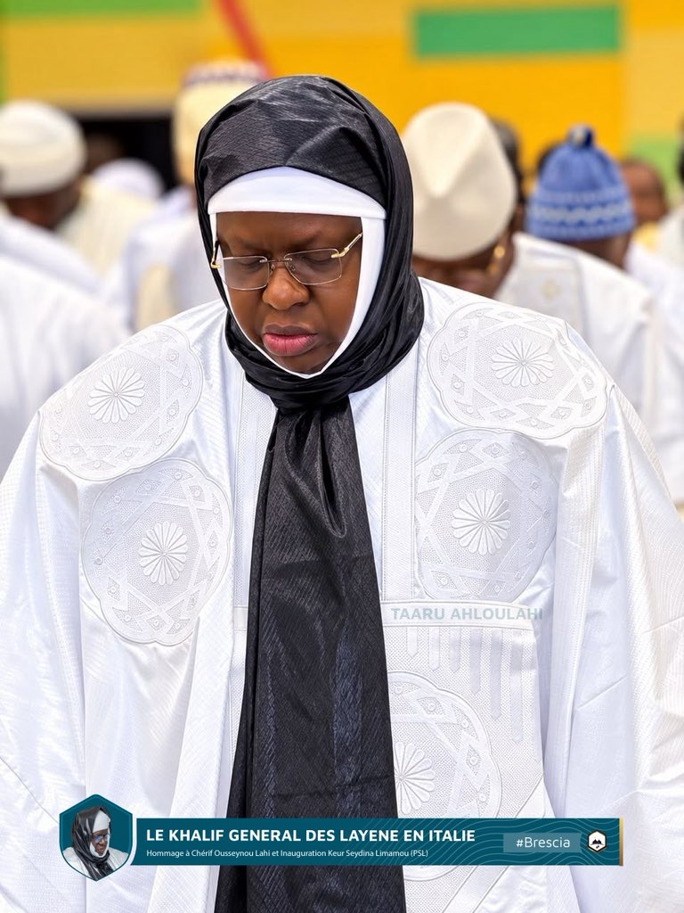 taaru_ahloulahi's tweet photo. LE KHALIF GÉNÉRAL DES LAYENES EN ITALIE 🇮🇹

Voici quelques photos prises à l'occasion de la visite du Khalif des Layènes Seydina Mouhamadou Lamine Lahi. Et ce, dans le cadre de l'inauguration de Keur Seydina Limamou Lahi à Brescia 🤍✨

#Taaruahloulahi #Italie #Brescia https://t.co/LMRto4B7kZ