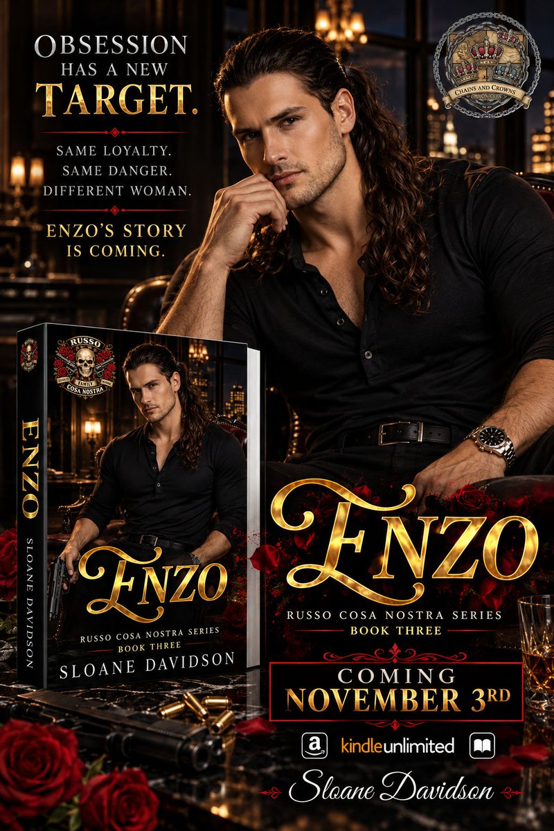 PDesigns16's tweet photo. 🔥 COMING NOVEMBER 3RD 🔥
He’s Dario’s blade
She’s the Bratva’s Ghost
Same target. Same danger. One very bad idea: Falling for each other.

Rival Assassins
Fake Marriage
Forced Proximity
Trust &amp; Betrayal
Obsession has a new target

#Enzo #MafiaRomance #SloaneDavidson #DarkRomance https://t.co/obEajGzjd4