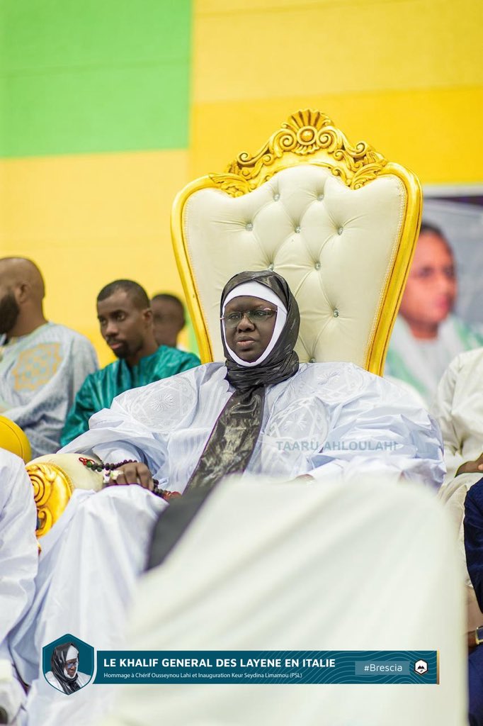 taaru_ahloulahi's tweet photo. LE KHALIF GÉNÉRAL DES LAYENES EN ITALIE 🇮🇹

Voici quelques photos prises à l'occasion de la visite du Khalif des Layènes Seydina Mouhamadou Lamine Lahi. Et ce, dans le cadre de l'inauguration de Keur Seydina Limamou Lahi à Brescia 🤍✨

#Taaruahloulahi #Italie #Brescia https://t.co/p83ObsSptH
