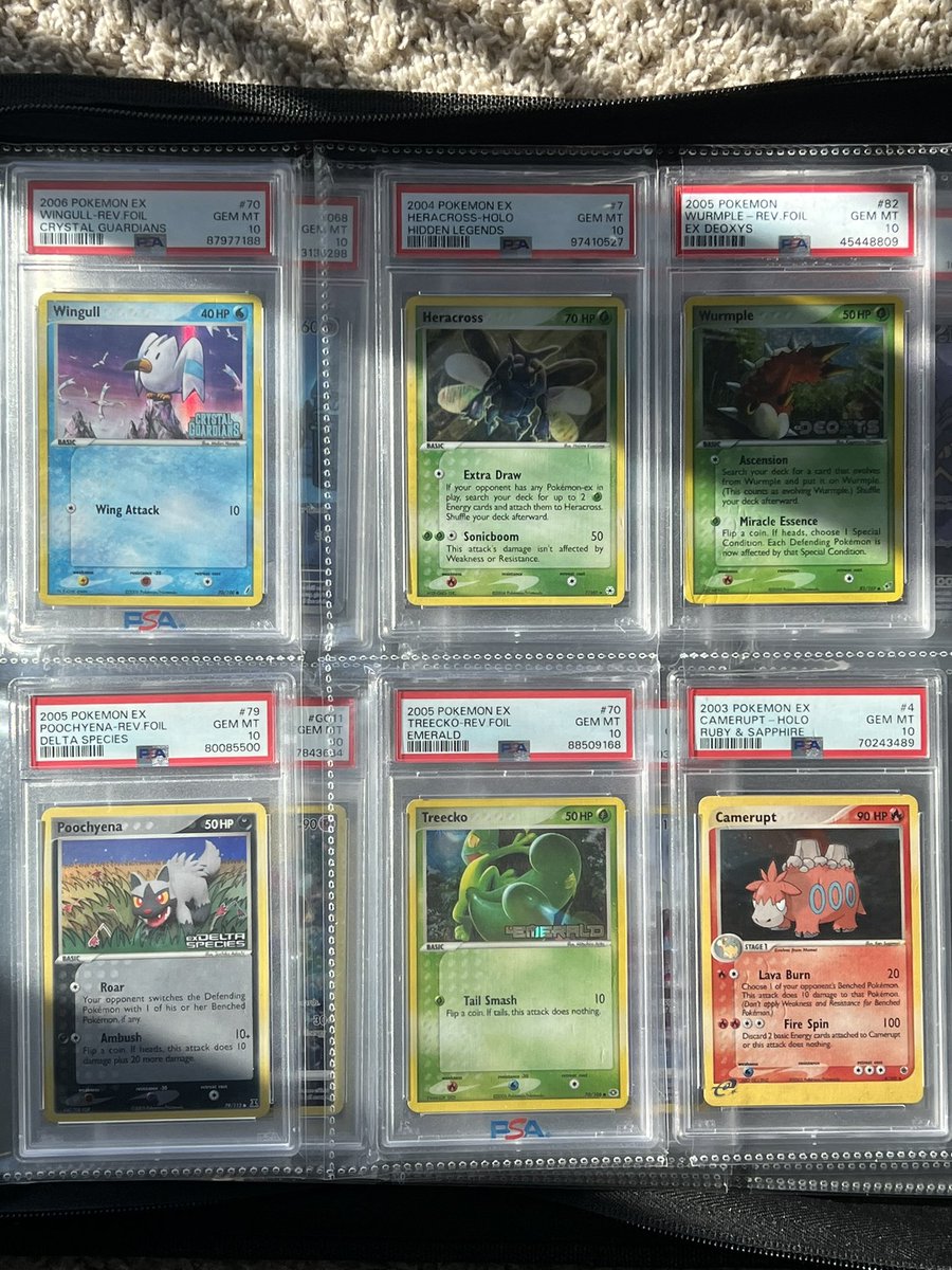 poke_roc's tweet photo. Who’s buying low pop ex era?? HMU @BUYSELLTRADETCG @JoeyZaddy @KrabbyKollects https://t.co/o79czVEK6k