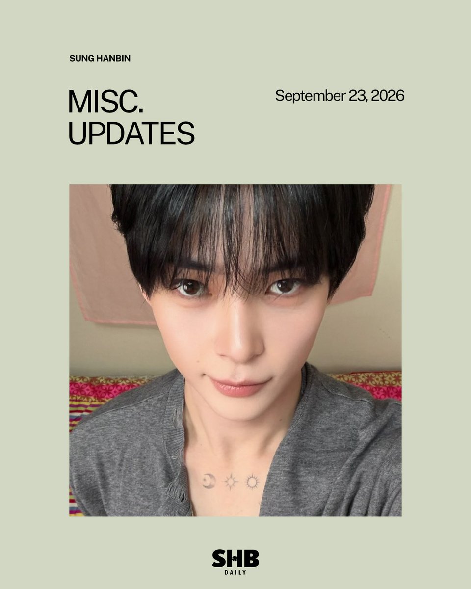 sunghanbindaily's tweet photo. 260923 MISCELLANEOUS UPDATES 
#SUNGHANBIN #성한빈 @sunghanbin_twt 

Spending Chuseok alone
https://t.co/MlGQkPf28L

Chuseok Setlog
https://t.co/ZNkvbrv0NI

Chuseok greeting message
https://t.co/YUPyJDwVCR

Infiltrating ZEROBASEONE's "Summer Festival" Offline Event♡
https://t.co/hYdkptH8mp

Check Reposts on X for: SDF MC photo, Chuseok content photos

Check Reposts on Instagram for: ZB1 K-Seafood photo updates, Teen Vogue interview, Mnet Chuseok playlist, Dip Magazine Chuseok message