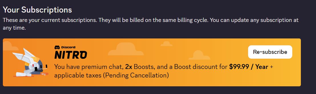 64Koopa's tweet photo. I hope everyone actually commits to keeping their Nitro Cancelled. They will not listen until their revenue is in the low. https://t.co/oIpSjXtYZL