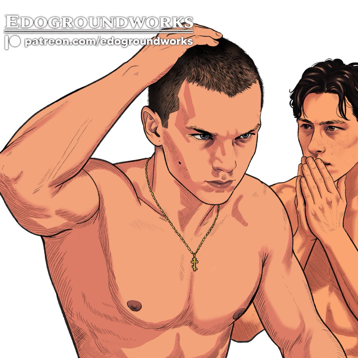 Edogroundworks's tweet photo. Shane: “You’ve got to be kidding me.”

Ilya: “What? It’s a fucking haircut.”

Shane: “I’m just saying… every version of you is somehow prettier than the last.”

#hollanov #heatedrivalry https://t.co/obKIsJkJIQ