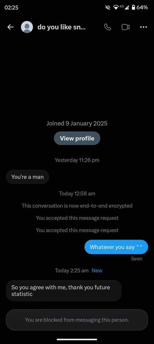 Brisket_7u's tweet photo. Awh pussy blocked me cause I didn't get upset :( https://t.co/rEJcl99wFZ