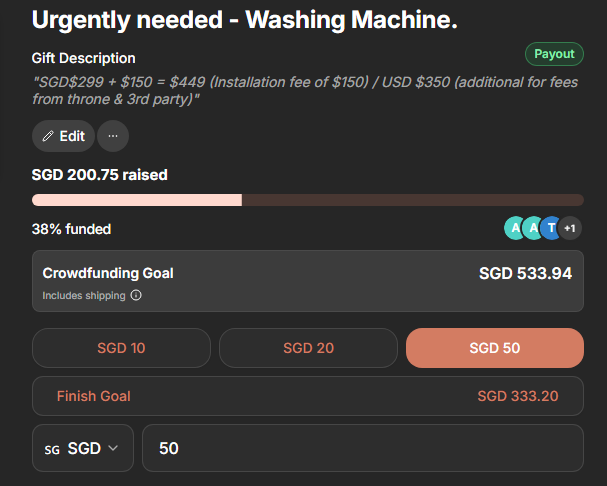 seraphina81_'s tweet photo. It's 9/24 (9:30am). 
I would like to be able to get ff by this week so can get the machine by next week.
Almost 2 months without a washing machine.
It’s 38% currently. I been really sick washing my clothes by hand while having a migraine. Please help. https://t.co/0LSt8FfaBW https://t.co/OutEd8BOUC