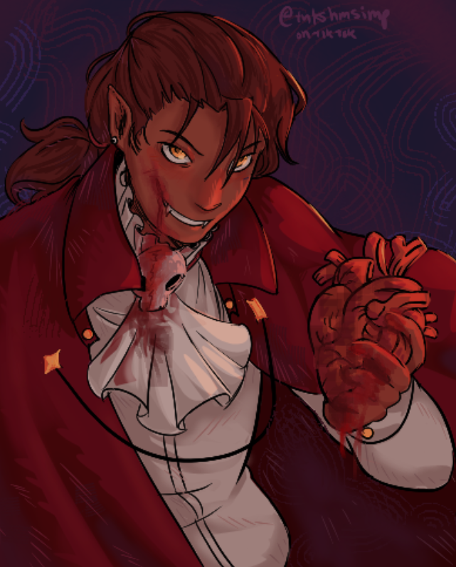 tnkshmsimp's tweet photo. fanart for @,draco-does-art on #tumblr 

#TheIdiotTestimony #oc #art #halloween #vampire #digitalart #notmyoc https://t.co/tqkj0stcrx