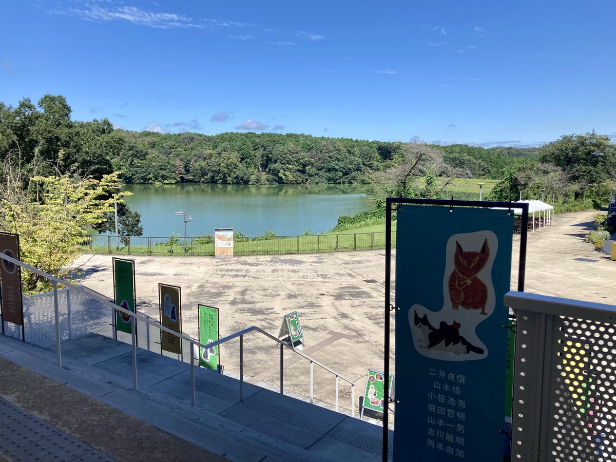 hyper_museum's tweet photo. 晴れています☀️ 
嬉しいですね✨
今日お休みという方は、ぜひメッツァビレッジへ。
そして、ハイパーミュージアムにもぜひ、遊びに来てくださいね。
お待ちしています🐈

#メッツァビレッジ
#ハイパーミュージアム飯能
#みずのきの絵画展 https://t.co/JX320zsAtr