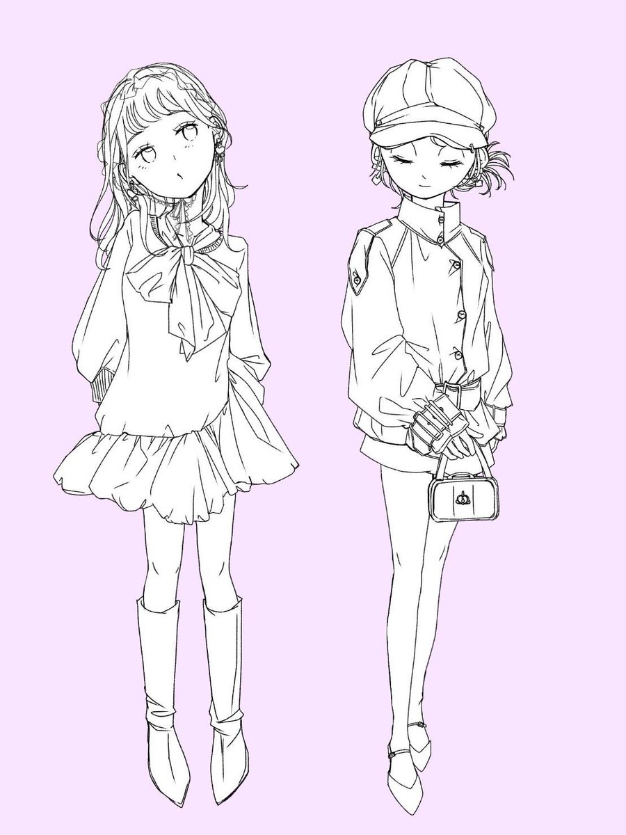 sakura83265407's tweet photo. 線画と色塗り後

#イラスト
#illustration‌‌ https://t.co/KQlGEIvhI2