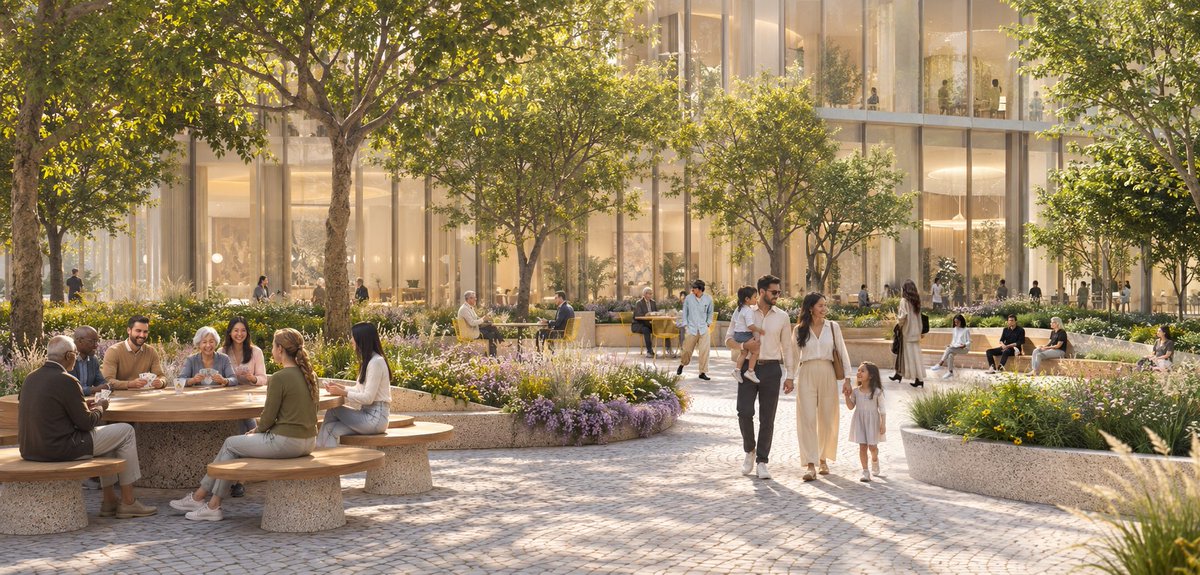 MarkLevineNYC's tweet photo. An absolutely massive move on housing:

@NYCHousing is demolishing its offices at 100 Gold St., an outdated building from the 1960s, and turning it into *4,000* units of housing. 1,000 units will be permanently affordable.

This is more new housing than some entire cities build in a year.  

Project will also include a new senior center, a 40k sq ft gym open to the public, and lots of public realm improvements around the site. HPD will get a new home in a separate, modern building. 

This is the kind of big, bold project we need much more of.