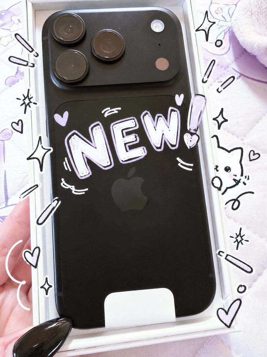 Luria_xoxo's tweet photo. 新しいiPhone到着‼️初めて黒にした🐈‍⬛🖤ྀི
スタイリッシュで大満足💯💮 https://t.co/QJbRWRSz8d