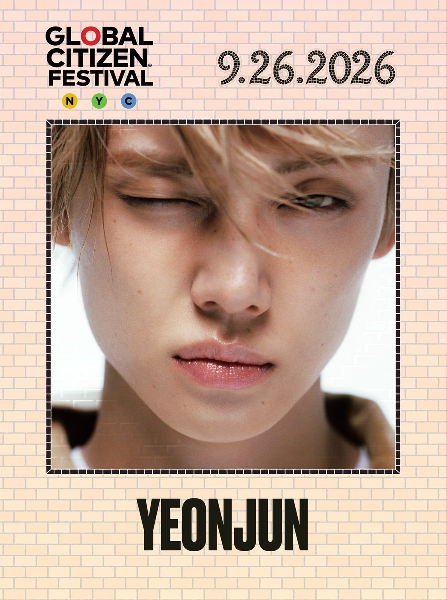 TXT_DailyNews's tweet photo. TOMORROW X TOGETHER & YEONJUN is set to perform on the 2026 Global Citizen Festival at Central Park’s Great Lawn on September 26, taking the stage at 4 PM.

📌 Global Citizen Festival will stream live on the Amazon Music app, Amazon Music channels on Fire TV and Twitch, Prime Video, Apple Music, iHeartRadio, TikTok, Veeps and YouTube

@GlblCtzn @TXT_members 
#TOMORROW_X_TOGETHER #TXTatGlobalCitizen