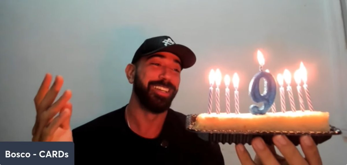 cardanistas's tweet photo. Hoje #Cardano fez 9 anos, e não podíamos deixar passar em branco. 🎂

Assopramos 9 velas e fizemos nossos desejos! 🕯️✨

Desejamos muitos blocos, milhões de tx, mais throughput, dApps, usuários e uma rede cada vez mais descentralizada e forte.

Feliz aniversário, Cardano! 💙₳ https://t.co/cjnwO5fFEB
