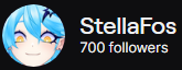stella_fos's tweet photo. Thank you for 700 followers on twitch!! https://t.co/8if2pm3INu