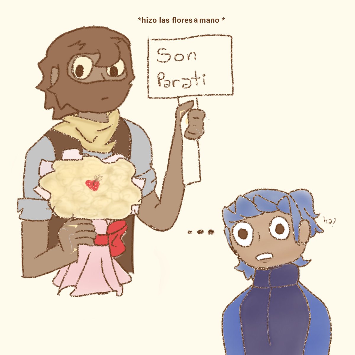 gota7o7's tweet photo. Ya llegué yo con la parte 2 del mini comic de wile x road con temática de las flores amarillas o shi 
🌻🌼🫰🏻 Parte 2/3 #wileroad https://t.co/DLkZxm1xl0
