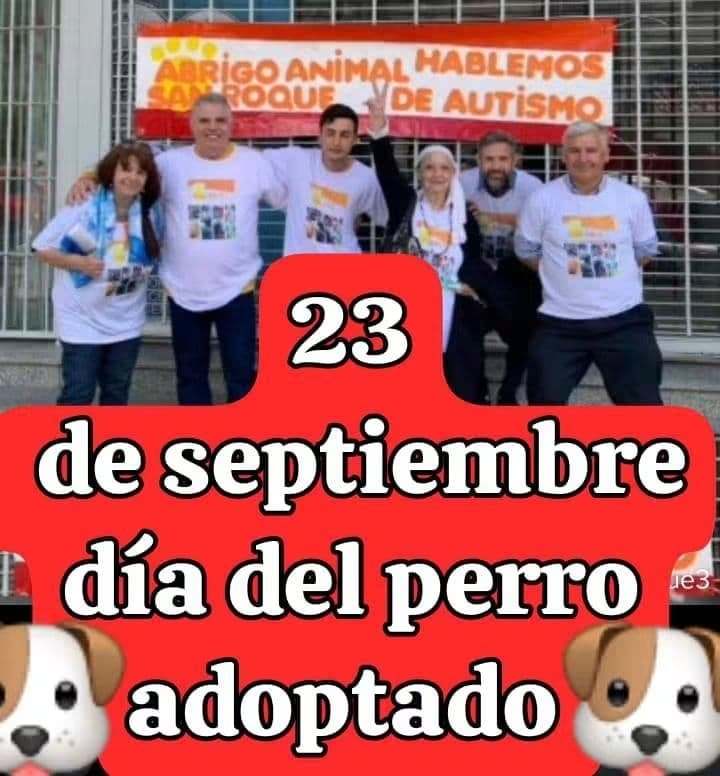 abrigoanimalsan's tweet photo. CON GRAN ALEGRÍA HOY 23 DE SEPTIEMBRE DÍA DEL PERRO ADOPTADO. ONG Abrigo Animal San Roque https://t.co/mnVxhei6U2