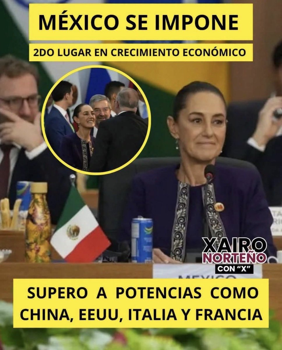 nomentirnozwzj's tweet photo. México se impone
Segundo lugar en crecimiento económico 
@Claudiashein 🩷🇲🇽🩷 https://t.co/d1cDcJvrYz