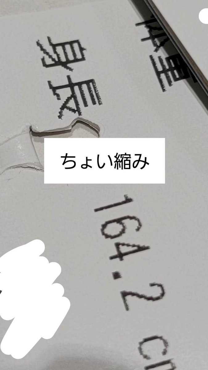 yuchi_orz's tweet photo. ちょと縮んでたヮ https://t.co/Xrum89PKKz
