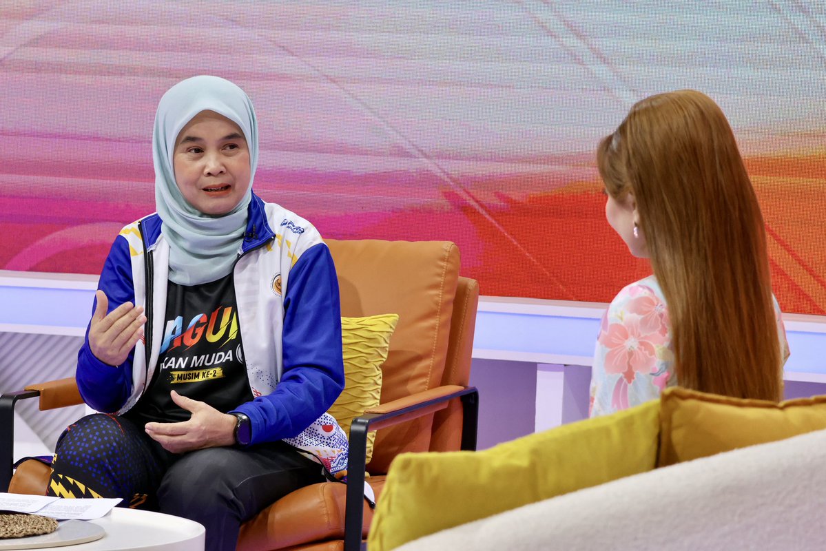 JBS_Negara's tweet photo. Jaguh Rakan Muda Musim ke-2 dan Hari Sukan Negara 2026! 🔥⚡️

Puan Azura Abidin, Ketua Pengarah JBSN hadir berkongsi mengenai Jaguh Rakan Muda Musim ke-2 dan Hari Sukan Negara 2026 di slot Selamat Pagi Malaysia yang dihoskan oleh saudari Syafiqah Ishak. 🇲🇾 https://t.co/PCXHlMcJAE