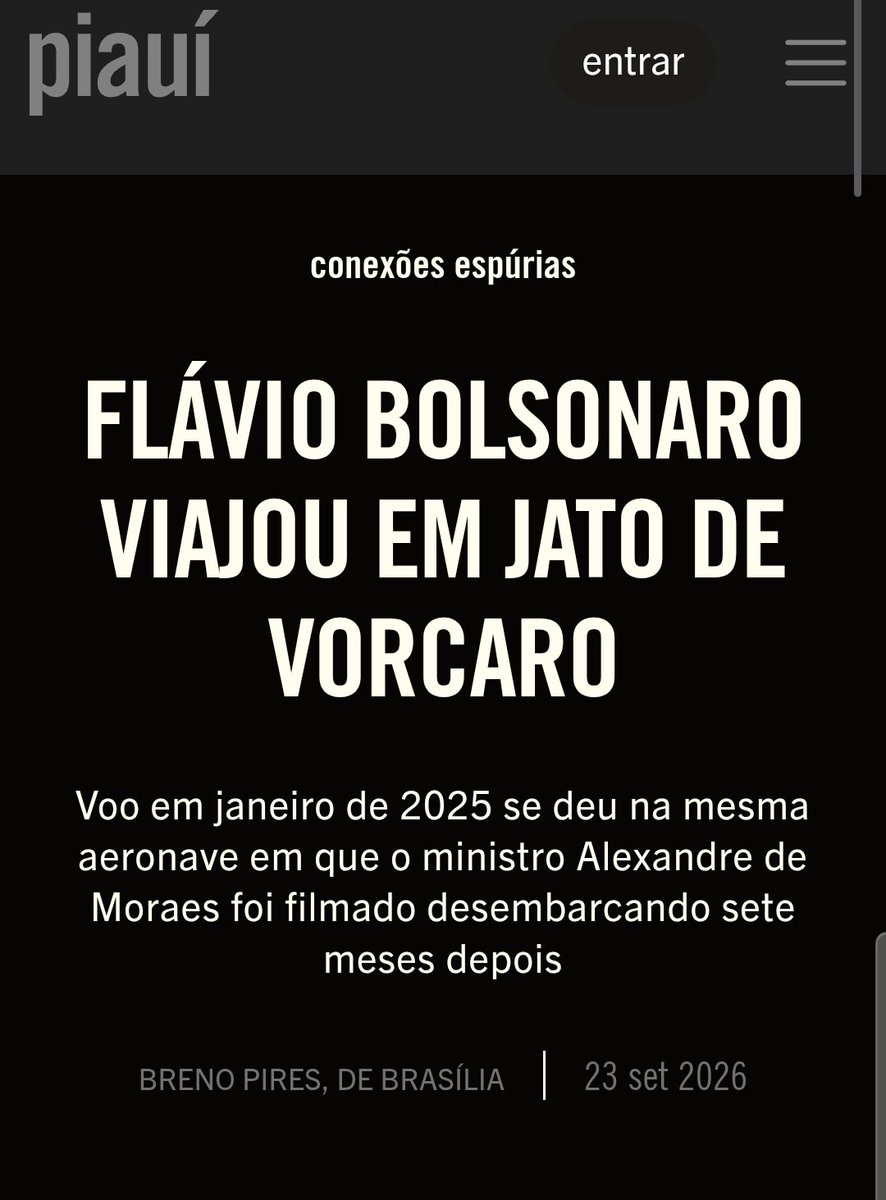 andreshalders's tweet photo. Do @brenopires:

Flavio Bolsonaro voou no jatinho de Vorcaro Legacy 650

Sim o mesmo Legacy PP-NLR usado por Xandao e Viviane Barci https://t.co/6cmn8ikayf