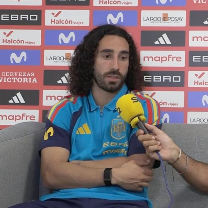 MadridXtra's tweet photo. 🚨🗣️ Marc Cucurella: “Sometimes we attack TOO FAST and end up too separated.

We have to know when to go fast and when to have more possession.” @ellarguero https://t.co/d2wUgSKrHc