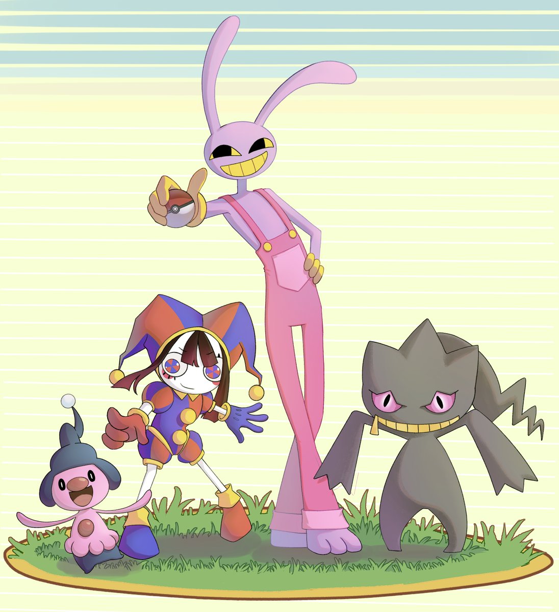 Si0onn's tweet photo. You are challenged by PKMN Trainer Pomni and PKMN Trainer Jax!

#TADCㅤ https://t.co/UdhtI2Qt09