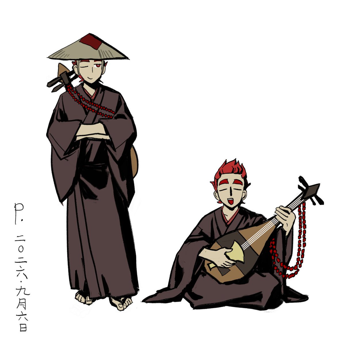 pugnole's tweet photo. #13cards 琵琶法师 https://t.co/bY4Fw21Z96