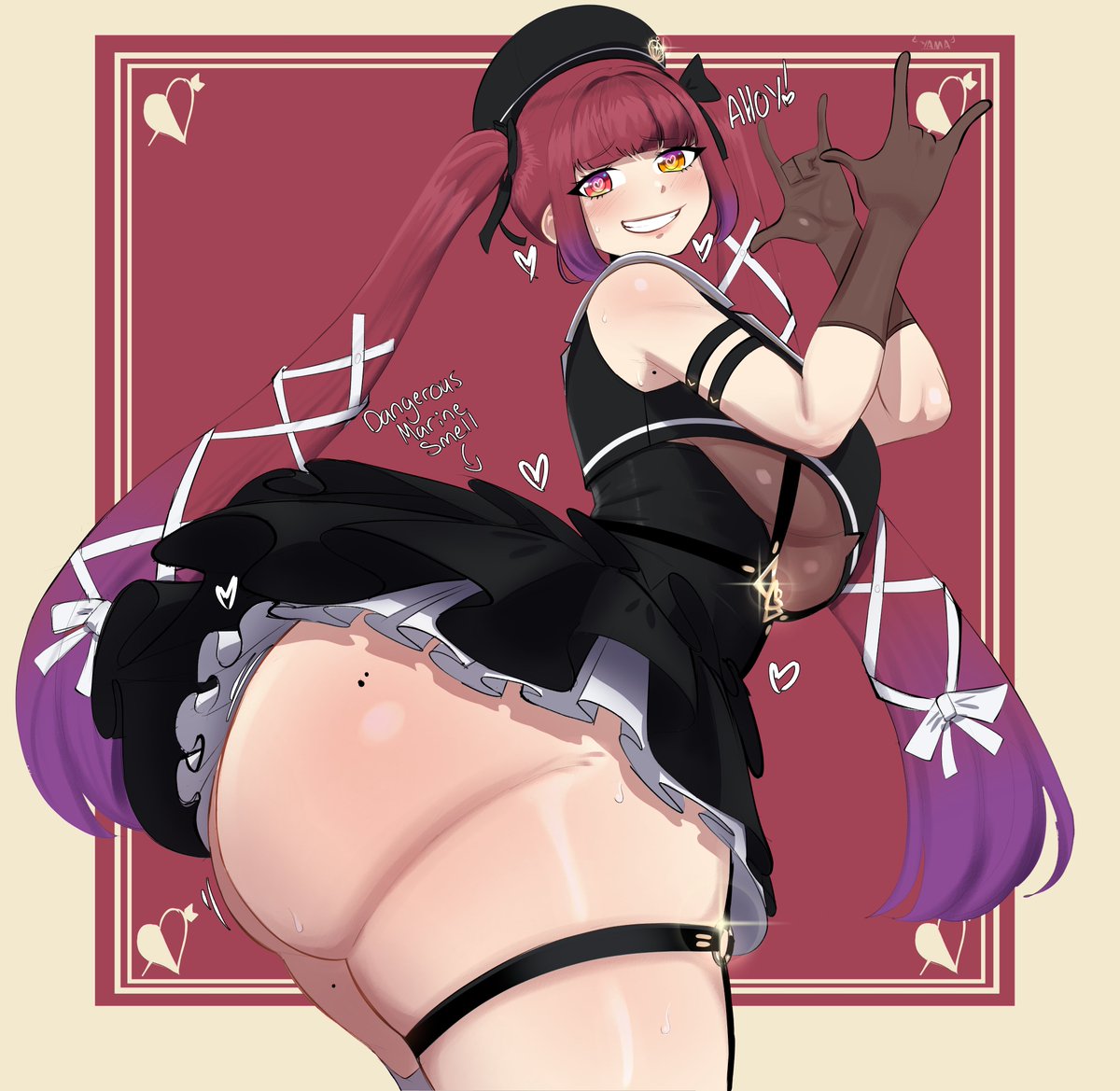 YAMAthegod's tweet photo. My dear Senchou 
Houshou Marine🏴‍☠️🍑😤 https://t.co/Aa8BV2KFsR