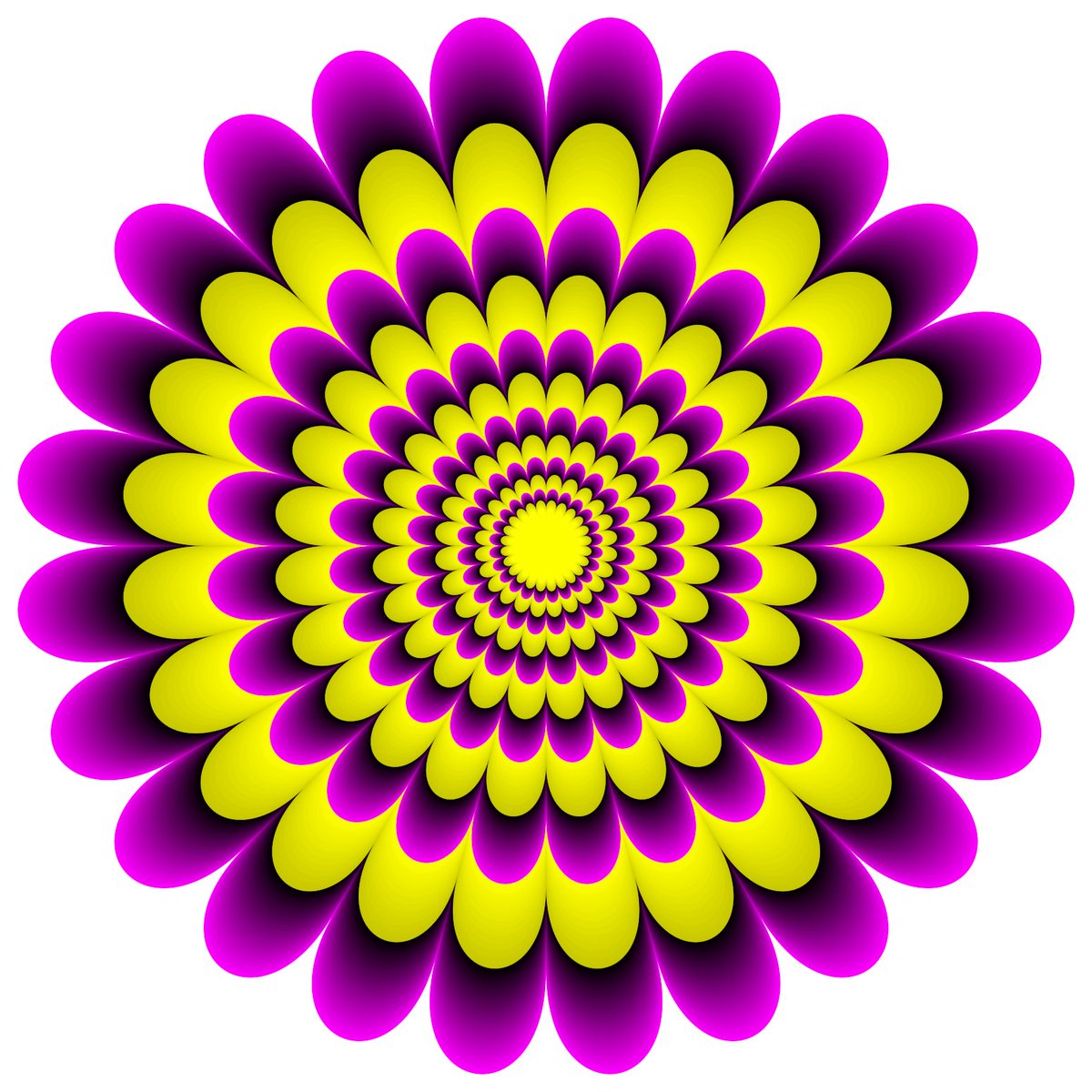 AkiyoshiKitaoka's tweet photo. This flower pattern appears to expand.
(optimized Fraser-Wilcox illusion, Type I) https://t.co/1pI6aUaXM3