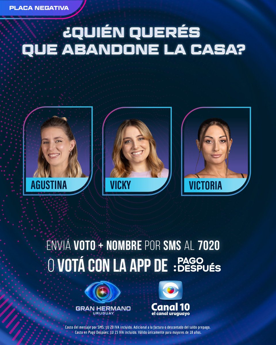 GranHermano_Uy's tweet photo. 🔥 ¡TENEMOS PLACA! Ya están definidos los nominados… 👀 ¿Quién querés que abandone la casa?
Encontrá el programa completo en nuestro canal de Youtube #GranHermanoUY #GranHermano #GHUY #GH https://t.co/Hj1N4fiFvh
