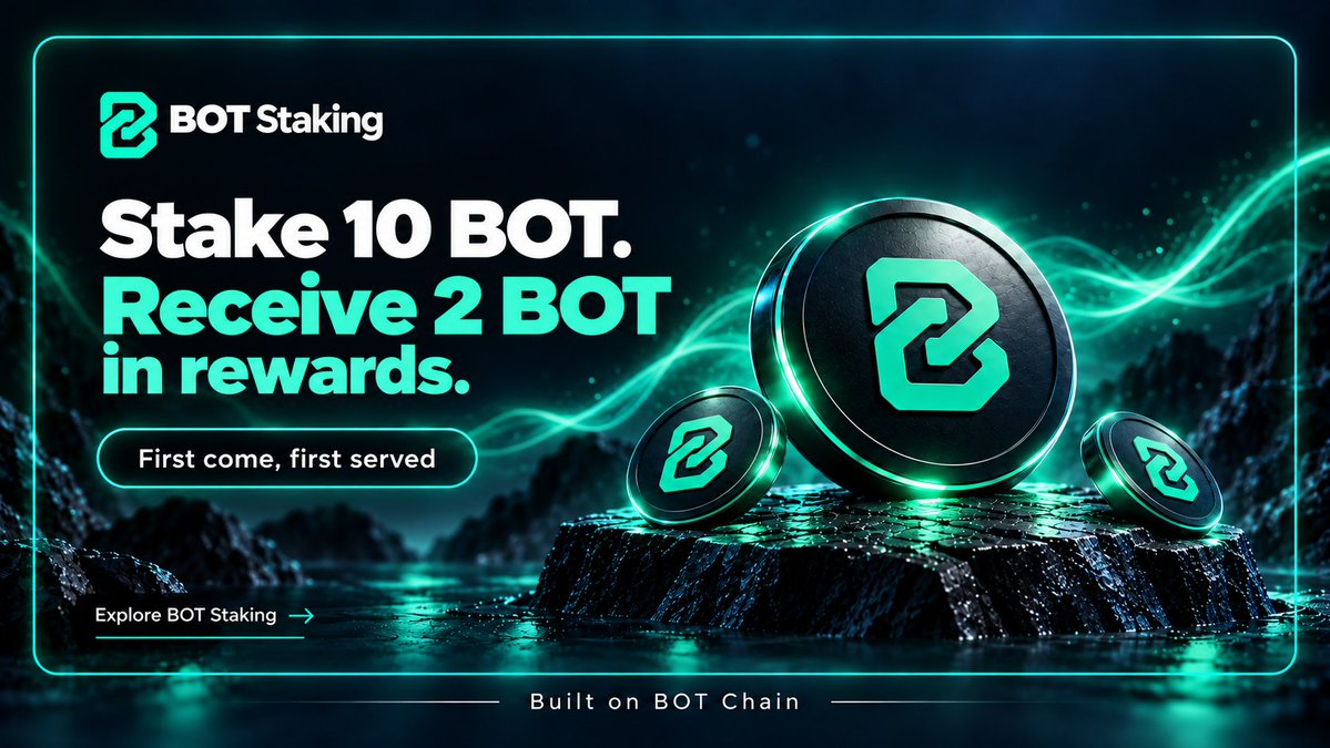 BOTSTAKING's tweet photo. 🚨Alert Everyone!!!!!

🟢 Small stake, extra BOT!

First 10 wallet: "Stake 10 BOT and receive 2 BOT in rewards. 🎁"

First come, first served who’s joining the staking crew? 👀👇
https://t.co/7Q05YK01D1

#BOTChain #Staking #Rewards https://t.co/eb8qdy1Xke