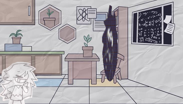 sc1encewasgood's tweet photo. [Edward seemingly appeared from thin air from behind the door, walking in snickering]

"...Another time for what?" Asked the snarky imp

"..No seriously what actually happened?" Said Edward, in a more serious tone https://t.co/nzOOKCjV36