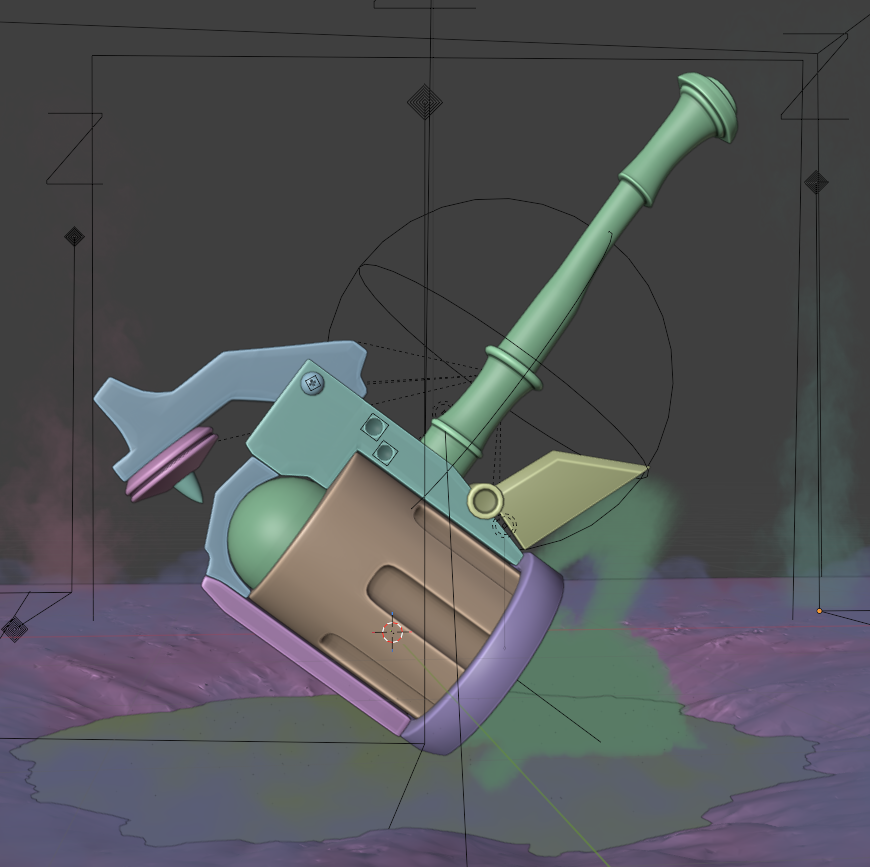 Gryphon_3dcg's tweet photo. ガンハンマー
#blender #b3d #モンハン https://t.co/6EXK0zr9KT