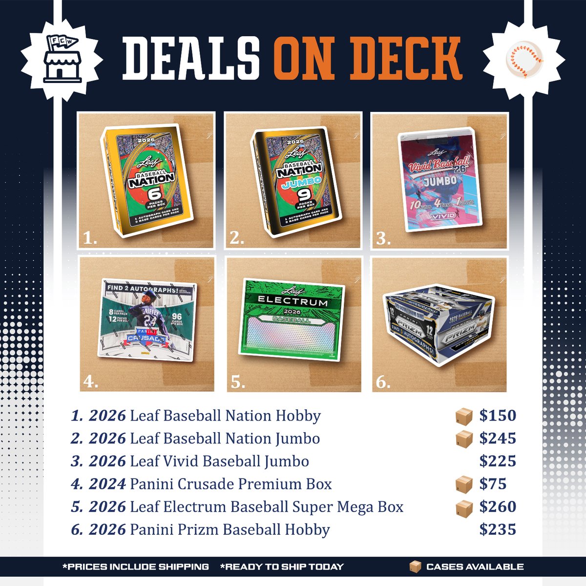 FCWMarketplace's tweet photo. ⚾️⚾️⚾️⚾️⚾️⚾️⚾️⚾️⚾️⚾️⚾️⚾️

--------🚨In Stock Alert🚨--------

Baseball product! Include the product name and the amount claimed in your post!

Claim Away! https://t.co/bmaRXBjMQq