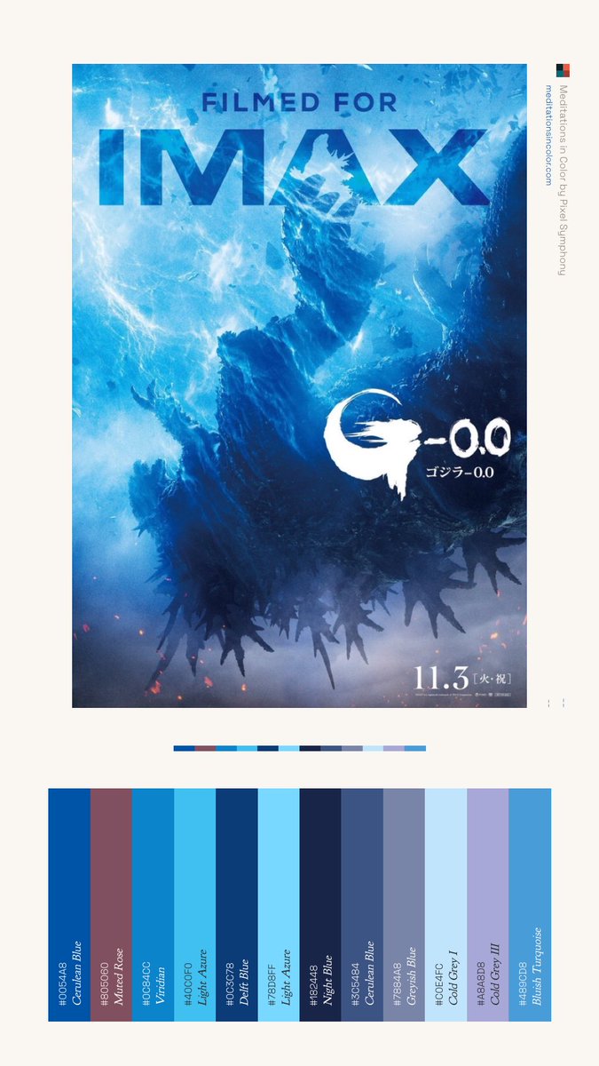 MeditateColor's tweet photo. @DiscussingFilm These hues of blues! https://t.co/f9NgG5BzTL