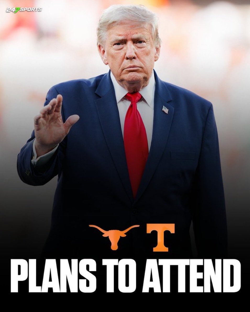 mill30712's tweet photo. Many fans will get to experience President Trump attending the Texas vs. Tennessee 🏈 game Saturday September 26th in Knoxville. It will be a beautiful Fall day. Go Big Orange! https://t.co/UsyAFUFOgM