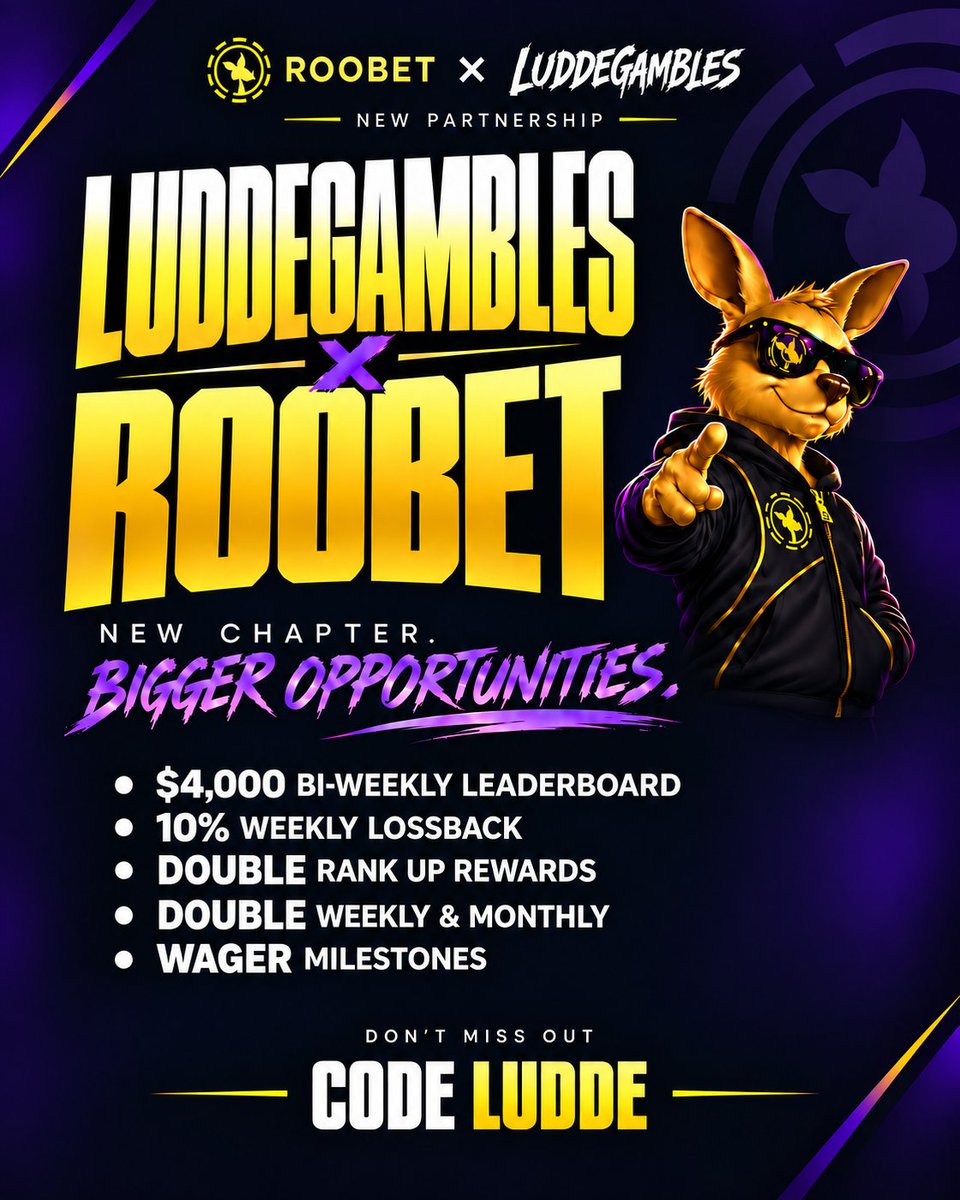 LuddeGambles's tweet photo. AND A NEW CHAPTER BEGINS💛
$250 GIVEAWAY! ($50 each to 5 winners)🎉 

To enter:
- Sign up with code LUDDE: [https://t.co/H0hEJCpeSA] 
- Like + RT
- Post proof below

Winners drawn in 7d
Good luck!🍀 https://t.co/KIliwCoB97