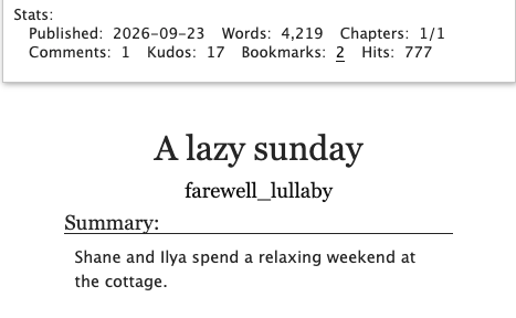 HollnvBearWeek's tweet photo. A lazy sunday by farewell_lullaby | 4.2k | rated E
https://t.co/tXkzQlXogo https://t.co/uG6cvwjTDH