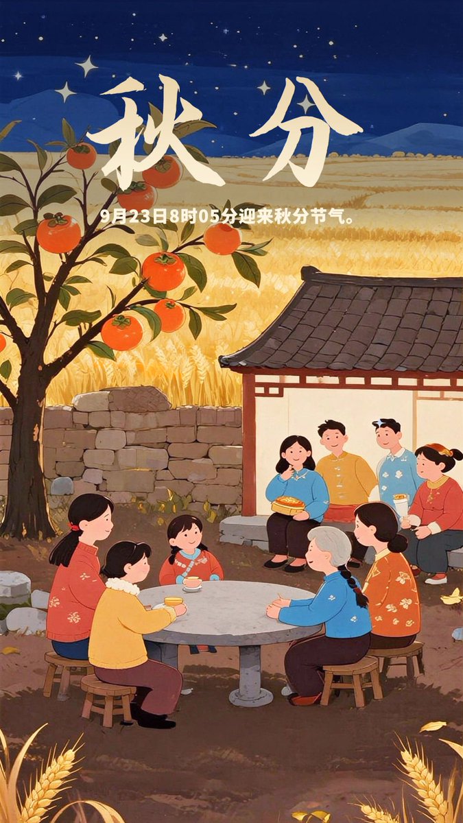 monietoo's tweet photo. 9月23日8时05分将迎来二十四节气中的秋分。我国自古即有“秋分者，阴阳相半也，故昼夜均而寒暑平”。 https://t.co/2RFNoGRauT