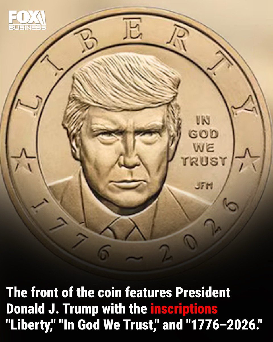 John345678902's tweet photo. The U.S. Mint will start selling gold-colored $1 Trump coins at 12pm in celebration of America's 250th anniversary, with a limited surprise for some buyers. 250,000 coins were struck on July 4 with a special privy mark honoring America’s major milestone, and they'll be mixed into https://t.co/IvhMS9Jk38
