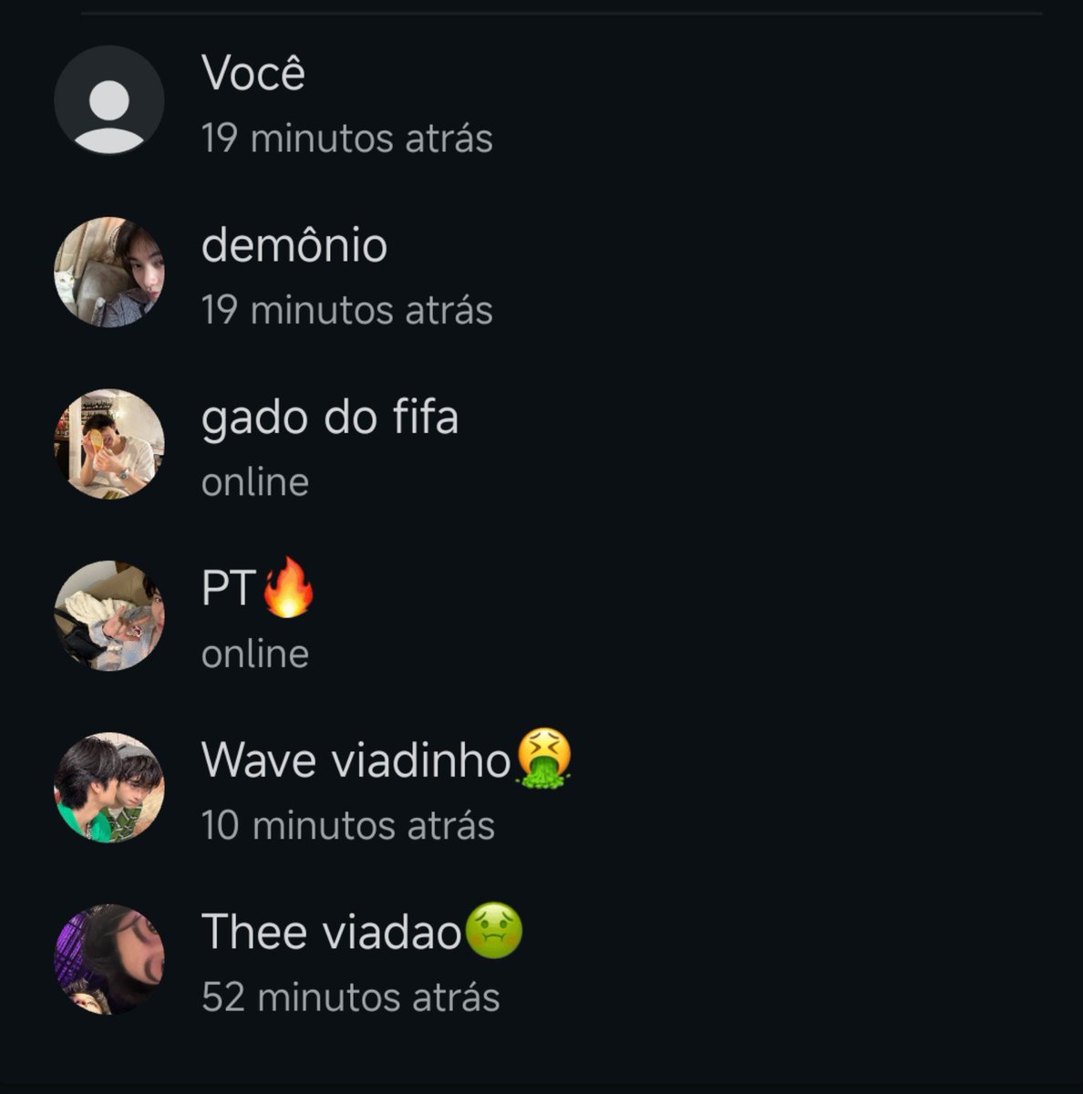 leekhapglai's tweet photo. mini att hj pois estou morrendo de sono, mas nn queria ficar muito tempo sem atualizar!!

caso vcs estejam confusos

grupo patji/ grupo ryujin

wave ta nos dois

3° ano / 2° ano

Ryujin       Patji
Thee         Reoon
Wave        Pete
Copper    Nick
Fifa https://t.co/viu2sJxAeT