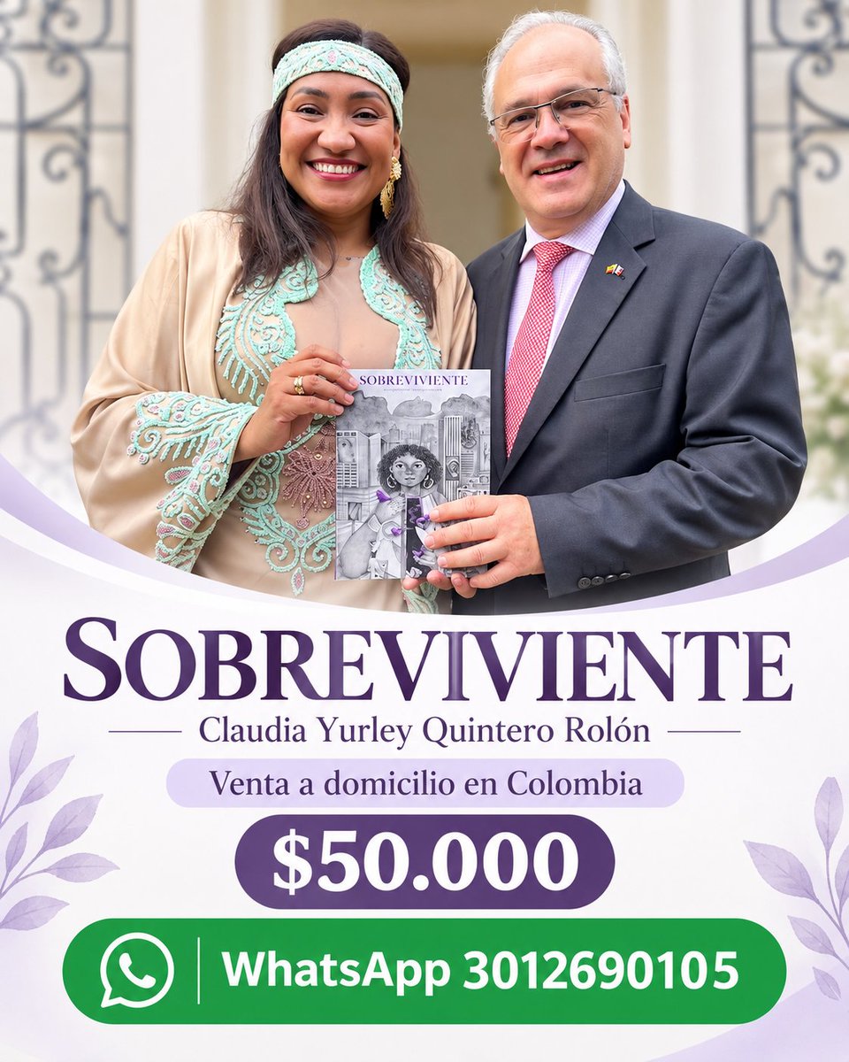 afro_candombera's tweet photo. #Sobreviviente
Cuando una mujer ha atravesado violencia o explotación, contar lo vivido puede adquirir otro significado cuando ya no habla únicamente desde aquello que le hicieron, sino también desde todo lo que ha construido después.
PH
Mi foto con el Embajador de Francia en Colombia, el día que la república francesa premio nuestra labor.