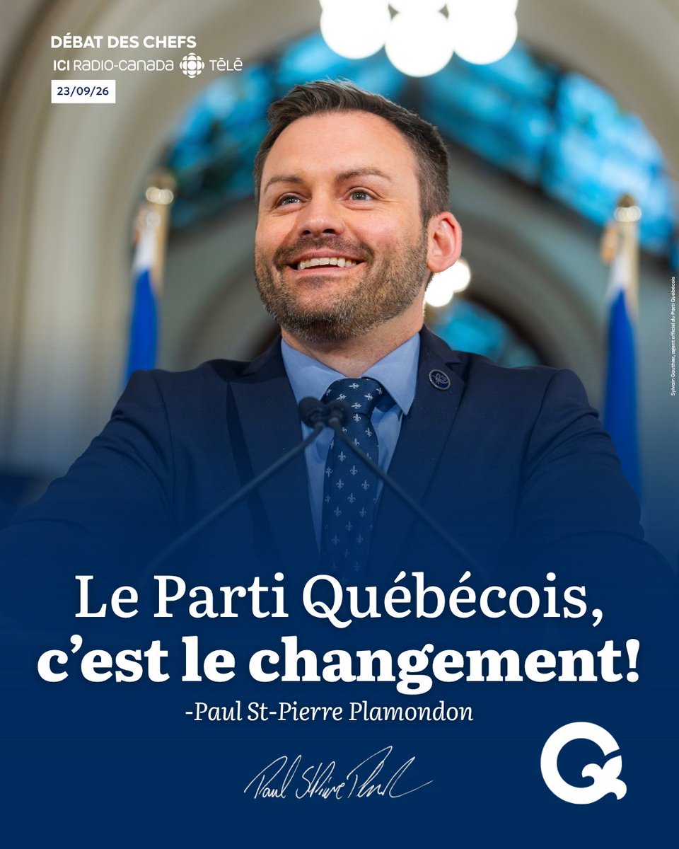 partiquebecois's tweet photo. Merci d’avoir été des nôtres en ce dernier débat!

Votez par anticipation les 27 et 28 septembre, de 9h30 à 20h et faites le choix d’une équipe au service du Québec. https://t.co/Br4IY8vywy