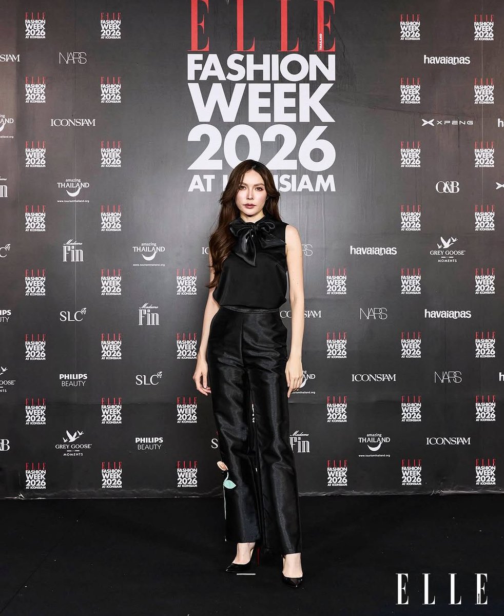 viraltakes's tweet photo. Charlotte Austin looks gorgeous for ELLE Fashion Week 2026 at ICONSIAM. https://t.co/HKjDoJ6CRo