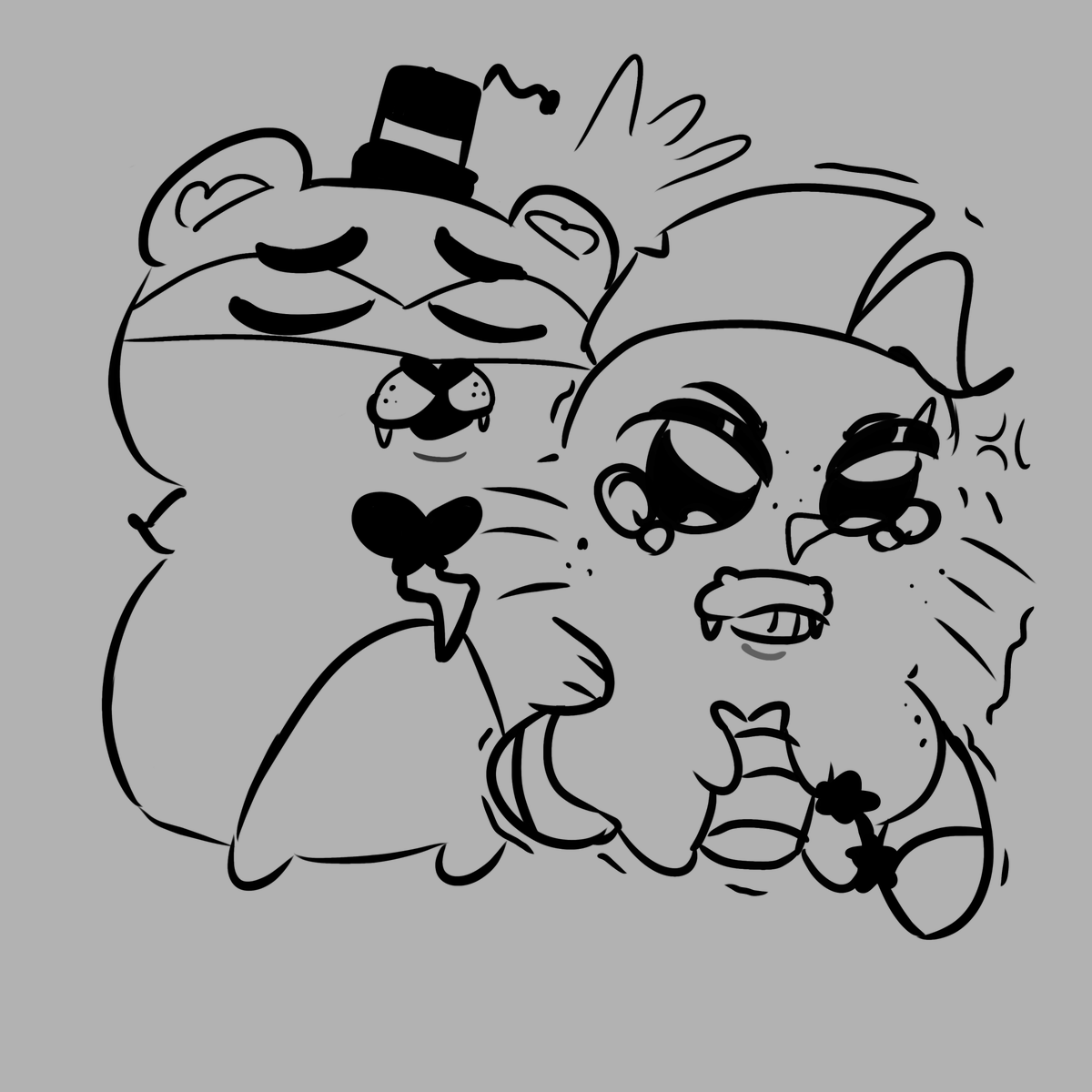 LovelyADovey's tweet photo. Little chuds 🐊🐻
#Monteddy #Montygator #GlamrockFreddy https://t.co/t6HADqo6ws