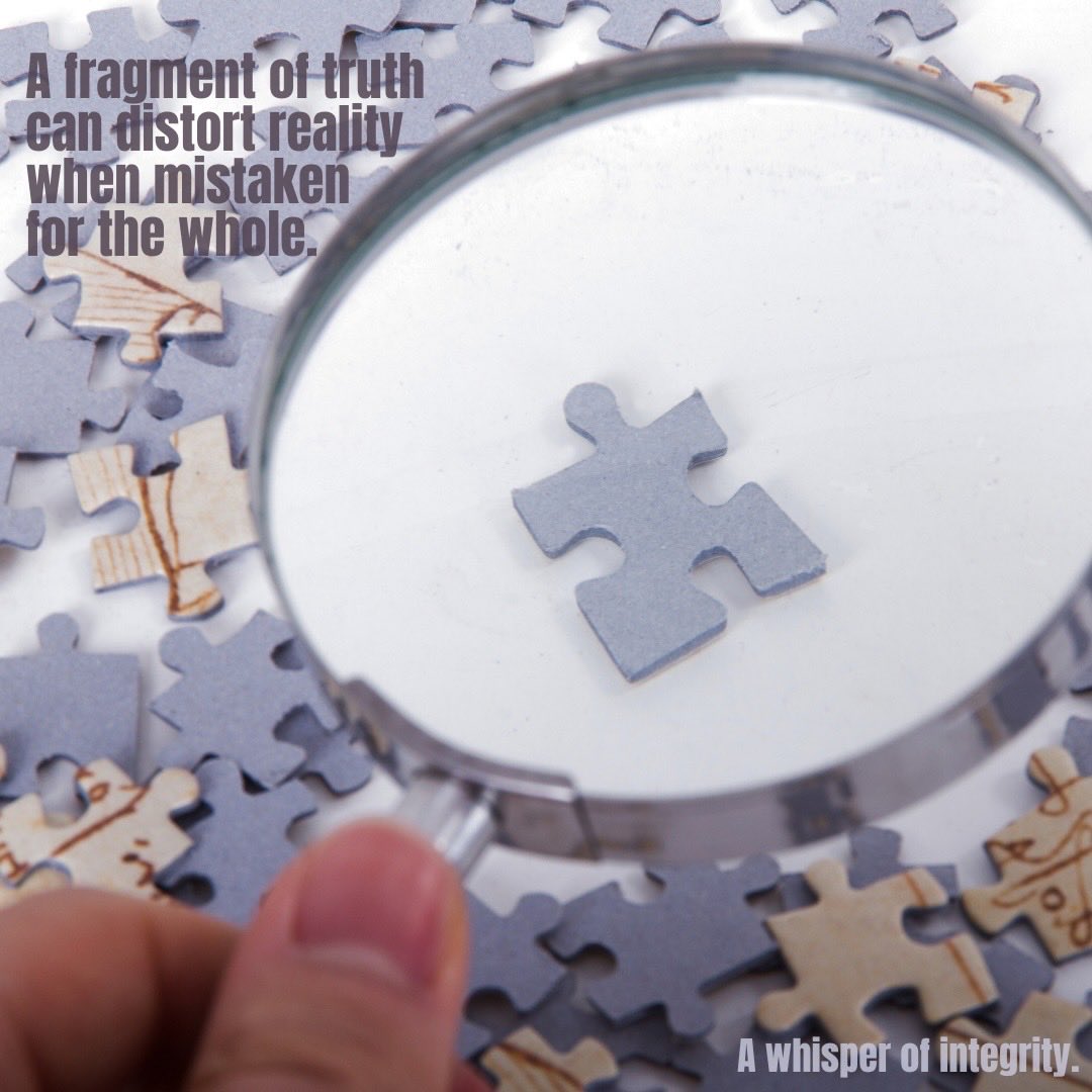 johnblumberg's tweet photo. WHISPER 1526 #Fragment #Distort #Mistaken #Truth #Whole #ROI #ReturnOnIntegrity #CoreValues #Connection #Wholeness https://t.co/8CIkNb66kV