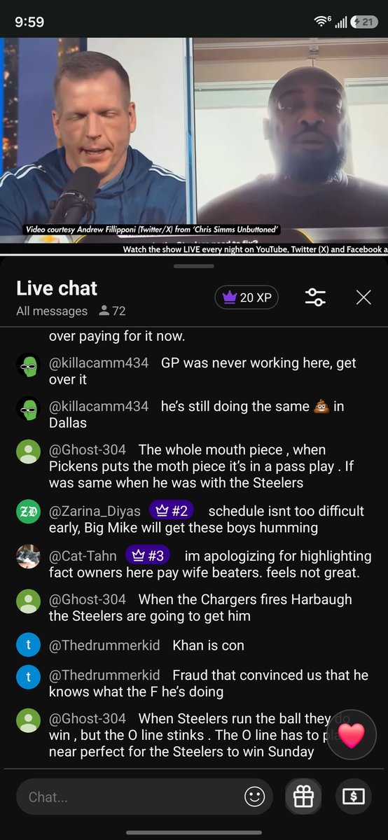 cplfightme's tweet photo. @ThePoniExpress Hey man. Enjoy your new late night show.

Doesnt feel great to watch you read every comment minus mine cuz i brought up #domesticviolence.  

Kinda stuff that makes me not wanna be around. 

BUT. Glad theres night show now. @ChrisMuellerPGH 

Im Cat Tahn Poni. https://t.co/RxDEhGKn0B