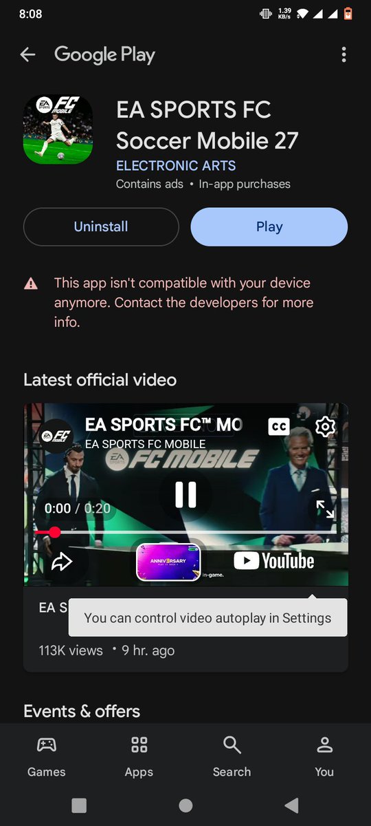 assur690146's tweet photo. @EASFCMOBILE EA please solve this problems https://t.co/lqTVFL6pmD