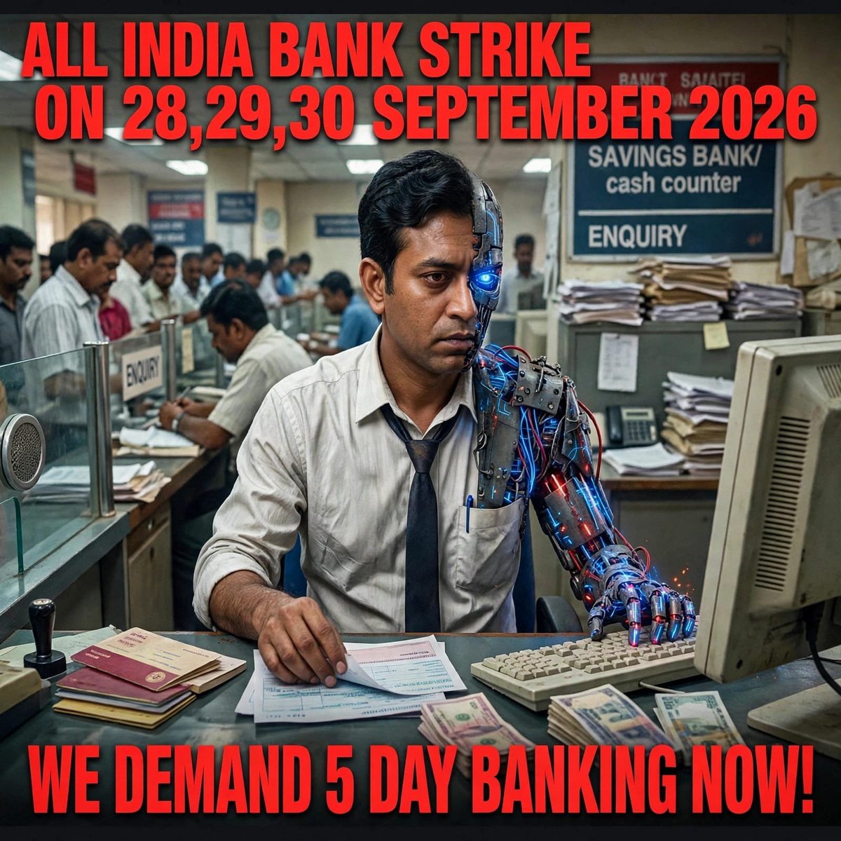 neelima561's tweet photo. Health. Balance. Progress. Now.
Future banker if... there is no time to rest and recover.
#BankStrike
#5DayBankingNow
#5DaysBanking https://t.co/52CXoQAkzf